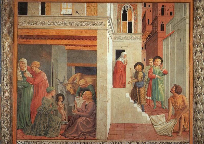 Benozzo Gozzoli The Birth of St.Francis and Homage of the Simple Man